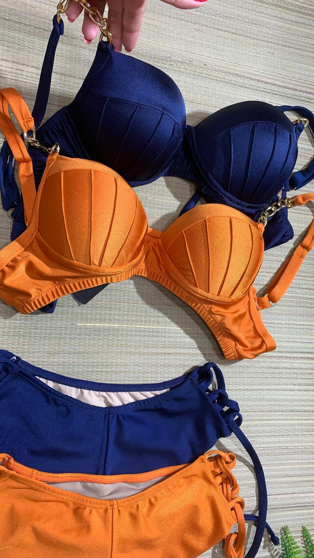 Biquíni Azul & Laranja